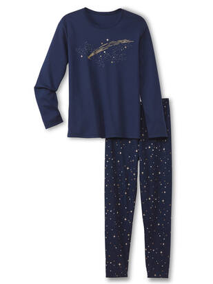 CALIDA Teen Girls Pyjama Universe peacoat-blau