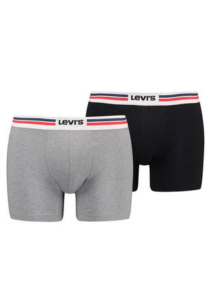 LEVIS Placed Sportswear Logo BoxerBrief mid.-grau-meliert
