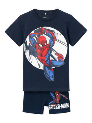 NAME IT Pyjama kurz Spiderman dark-sapphire